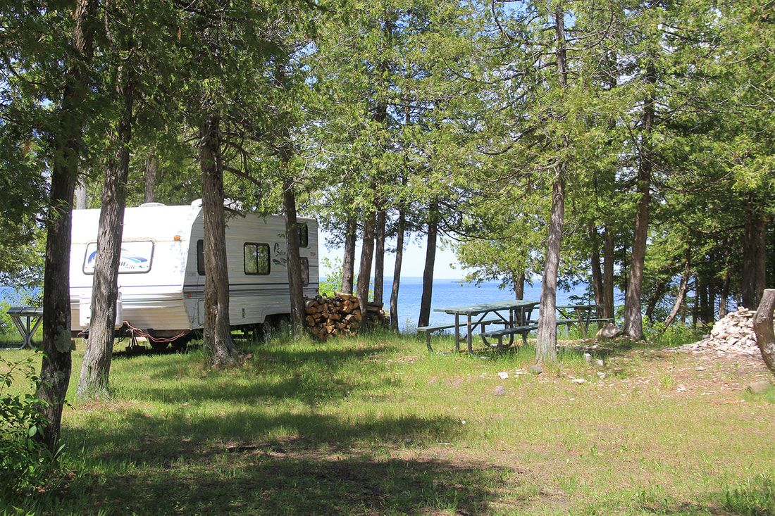 Campground at Drummond Island Township Park
