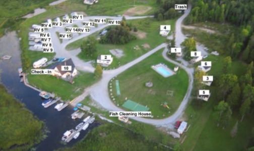 Aerial view of Wa-Wen RV and Camping Resort